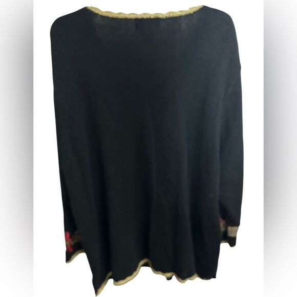 Vintage Designers Original Studio Joy Womens 2XL Christmas Sweater Poinsettia - Picture 7 of 8
